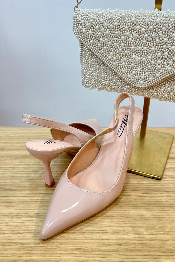 Abricot chaussures à talon