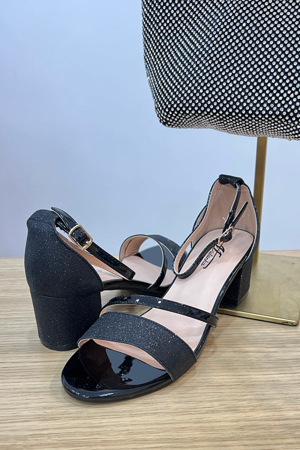 Siyah chaussures à talon